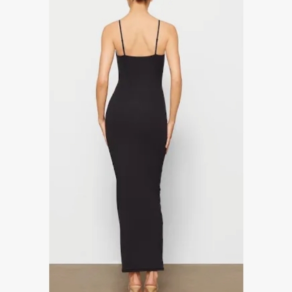 Skims Soft Lounge Long Slip Dress - onyx - Picture 3 of 12